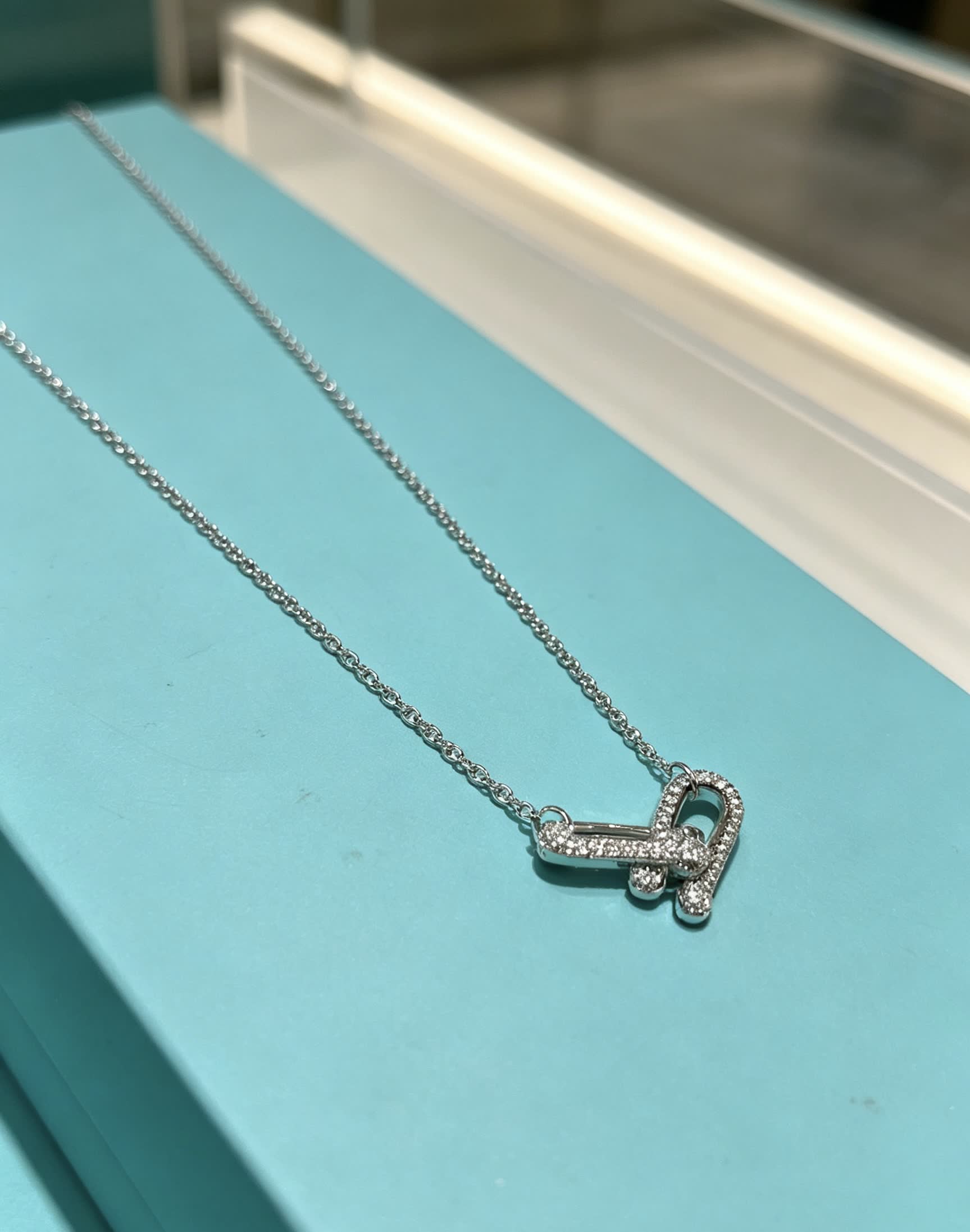 Tiffany & Co. Elsa Peretti® Diamond Toggle Necklace